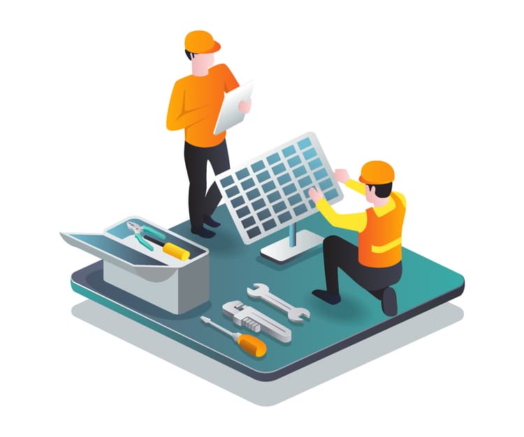 Installation de panneaux solaires photovoltaïques